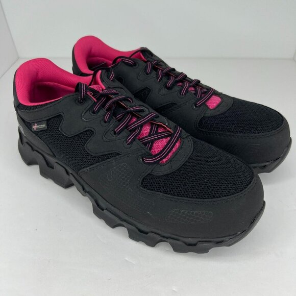 Timberland Pro Womens 92669 Powertrain Alloy Toe Lace Up Size 10M Work Shoes - Picture 2 of 11